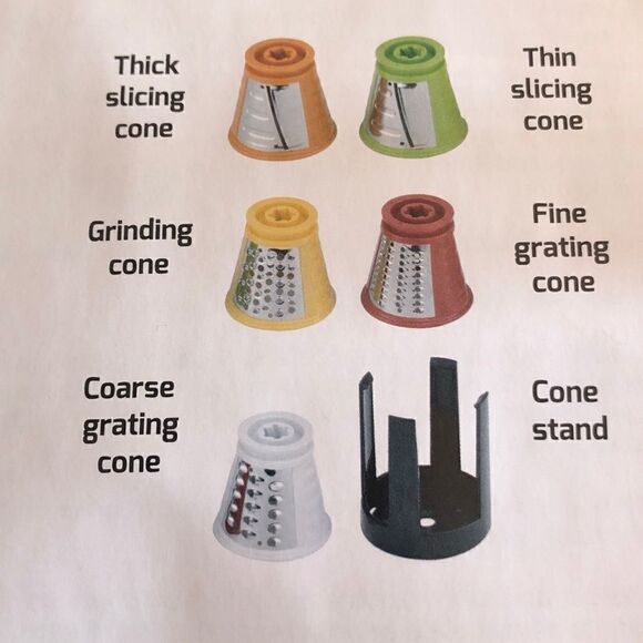 COPY 10- Ovente Professional Multi-Function Salad Maker Electric Slicer/Shredder - Picture 3 of 10